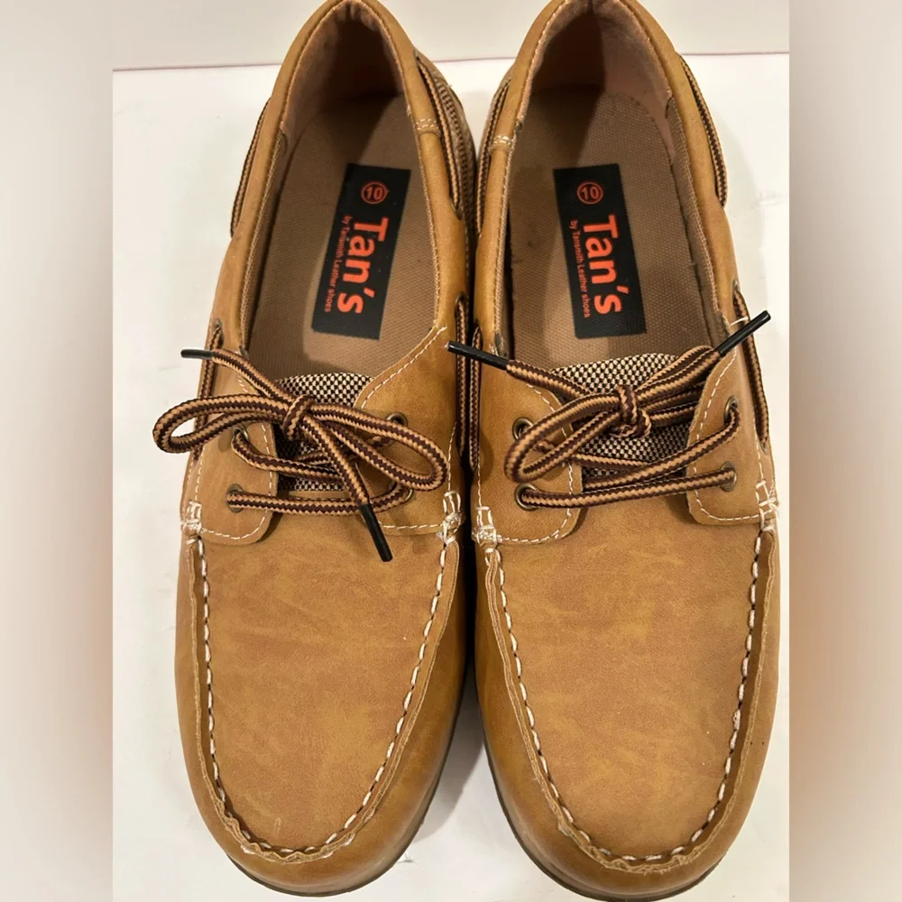 Tansmith Tan’s Men’s Deck Shoes Size 10